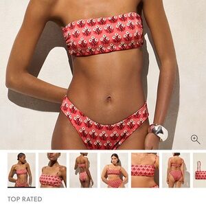J. Crew Coral Floral Bikini Set